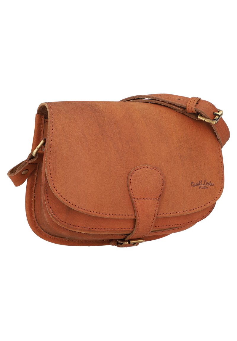 Gusti Leder ANNIE L. - Bandolera - braun/marrón jaspeado -