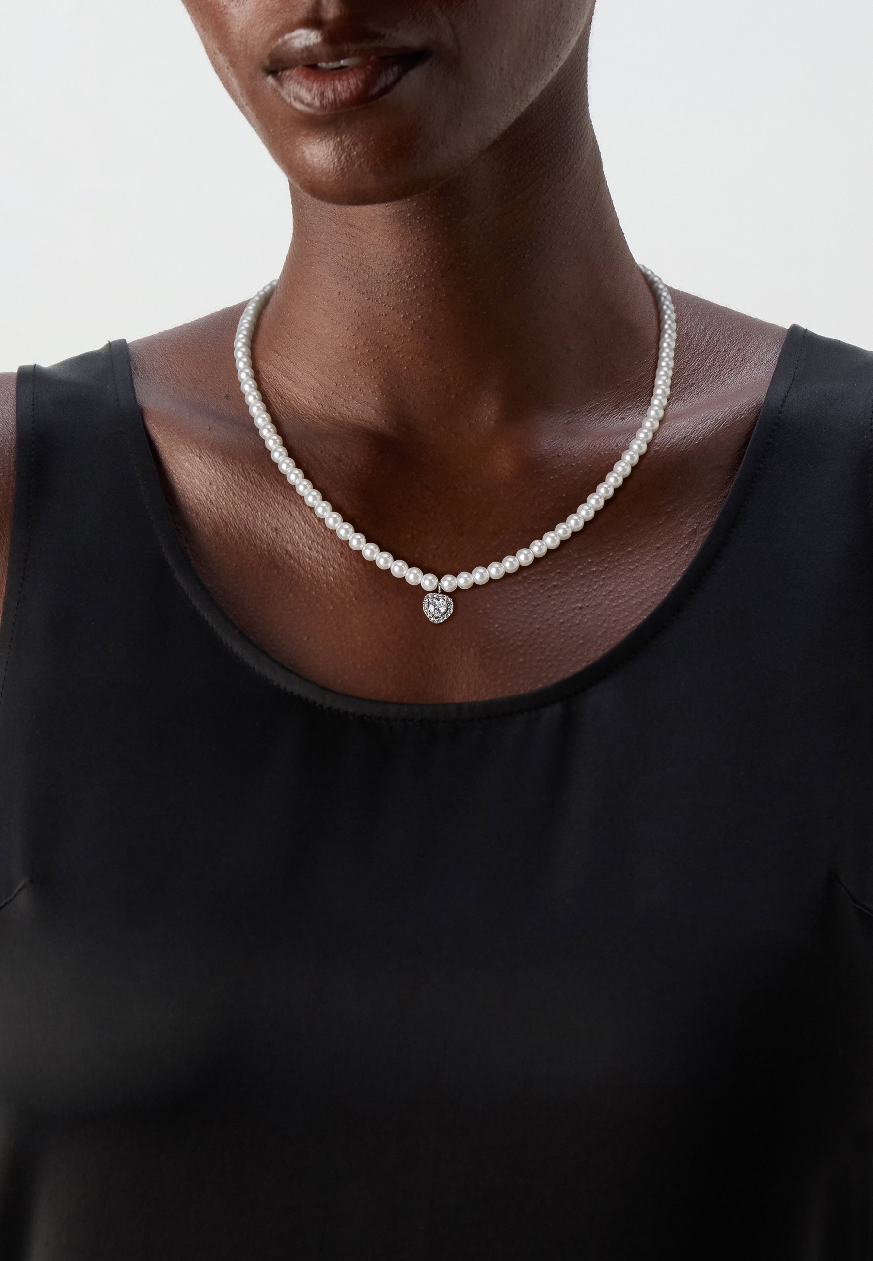 JO WISDOM Collana Croce Argento 925 Donna con Zirconia cubica Aprile Birthstone,Collana Crocifisso celtico con placcato in oro bianco