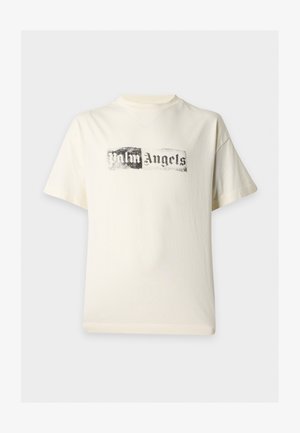 Palm Angels, STAMP LOGO REGULAR TEE - T-shirt con stampa - off white/black