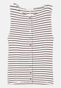 THE STRIPE BOAT NECK TANK - Top - bordeaux