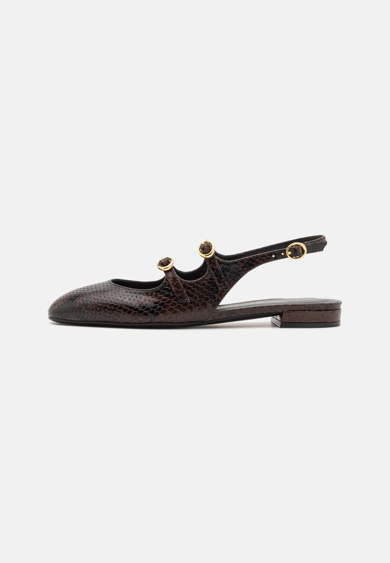 Stuart Weitzman BENNI SLINGBACK - Slingback ballerina´s - mahogany