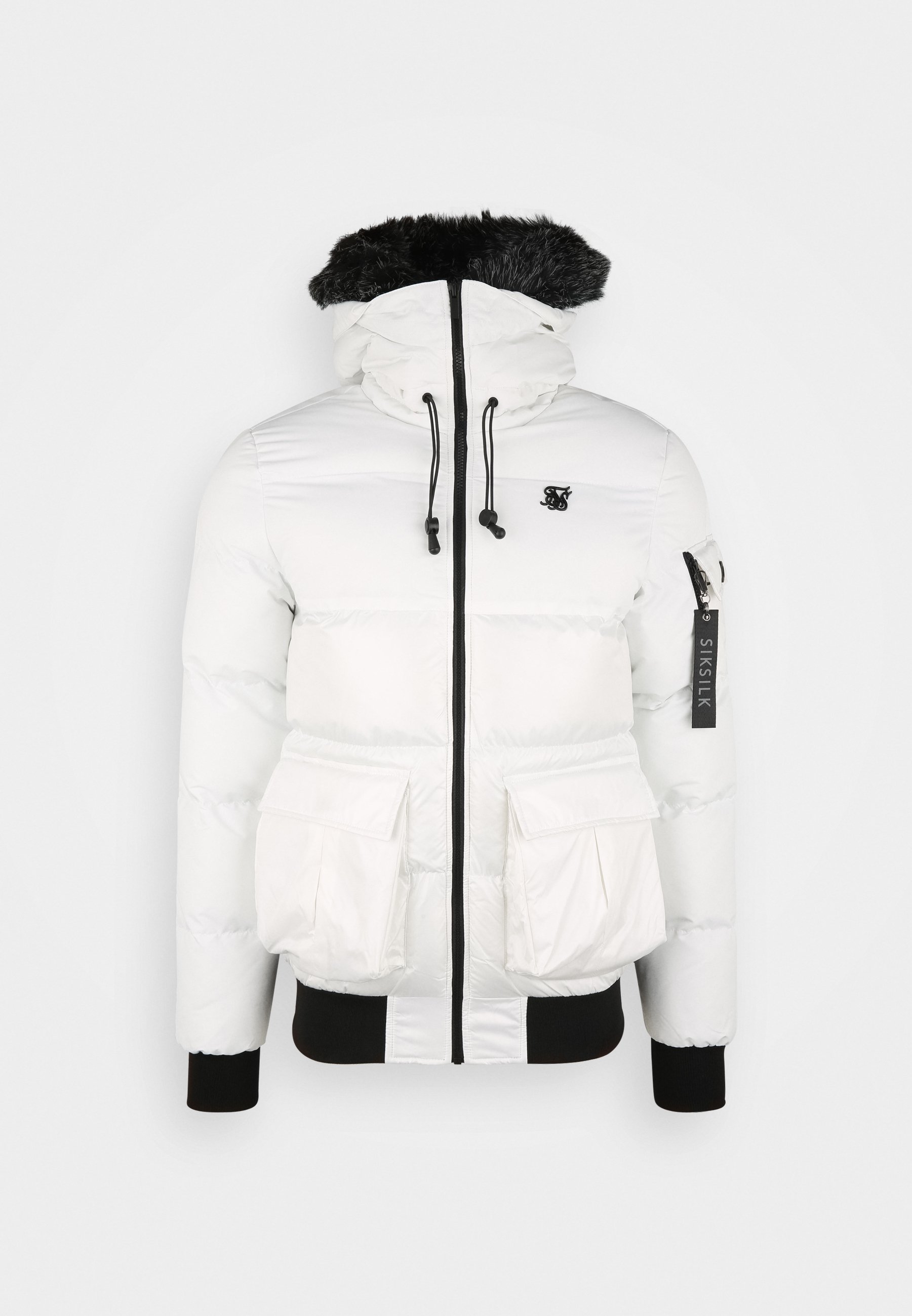 white winter jacket for men