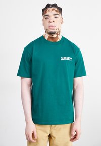 Carhartt WIP UNIVERSITY SCRIPT - Majica kratkih rukava s printom - chervil/white