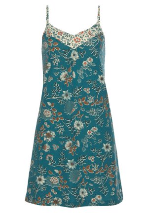 Nachthemd - rauchblau ecru