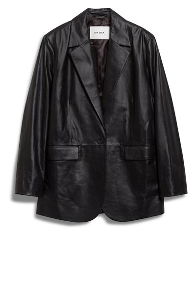 IVY OAK LOUISE - Halflange jas - black