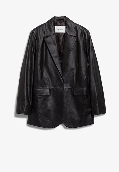 IVY OAK LOUISE - Halflange jas - black