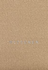 Beżowa, teksturowana tkanina z ukośnymi liniami; wytłoczone srebrne logo "WITTCHEN" u dołu na środku.