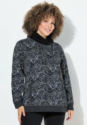 BEDRUCKT - STEHKRAGEN LANGARM - Sudadera - black