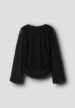 LMTD, TOP BELL SLEEVE MESH - Blouse - black