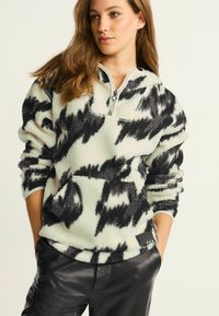 Next OUTDOOR QUARTER ZIP - Hættetrøje - monochrome print