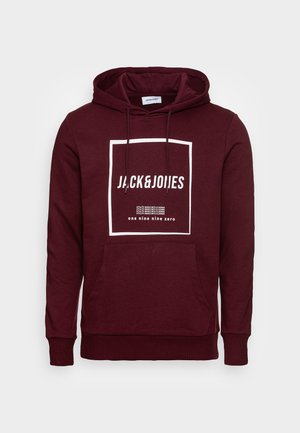Jack & Jones Sweat à capuche - bordeaux