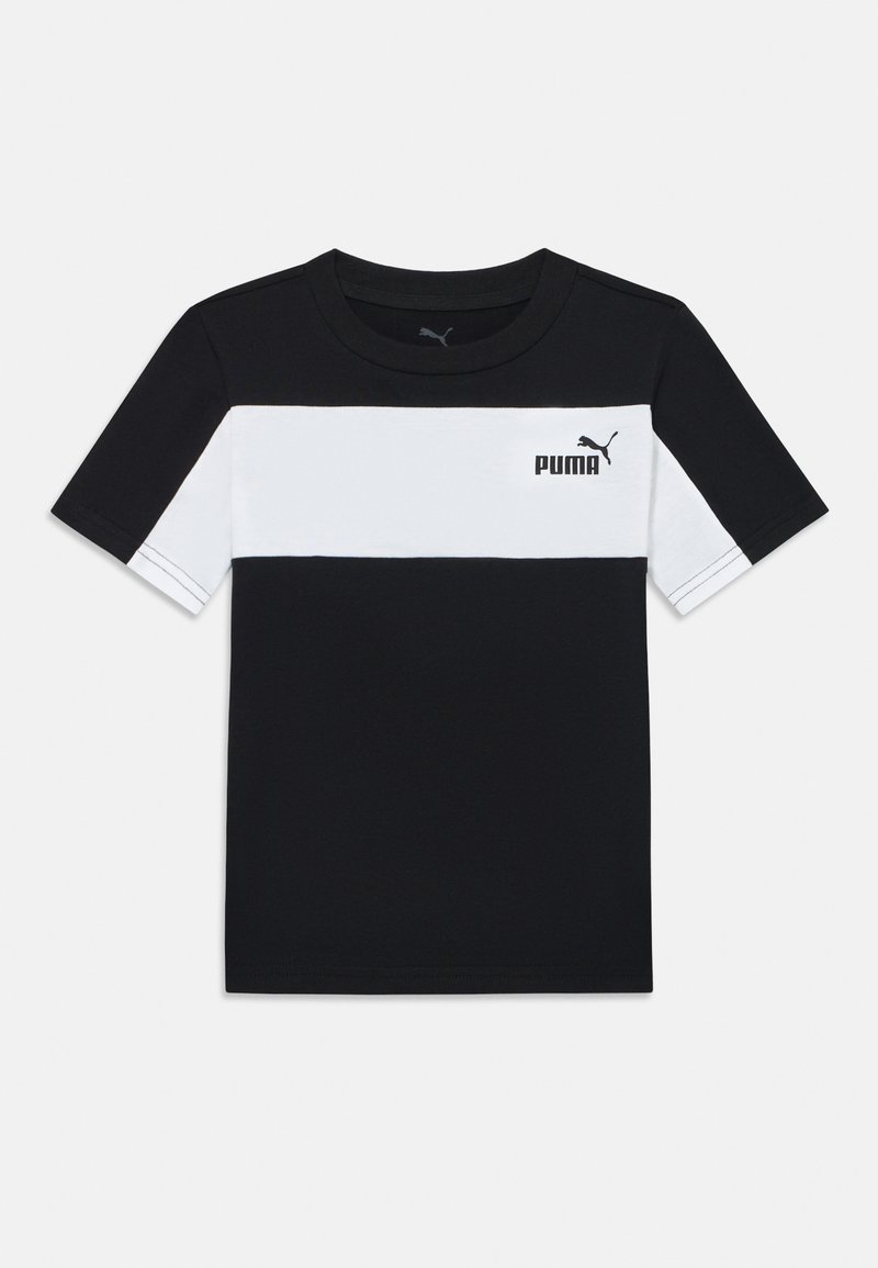 Puma BLOCK SMALL LOGO TEE UNISEX - Camiseta deportiva - black