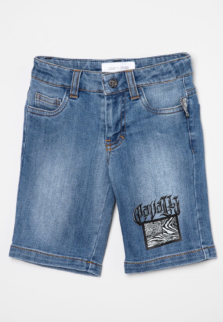 Roberto Cavalli Junior Jeansshort blauw Roberto Cavalli Junior Jeansshort blauw