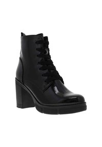 Marco Tozzi Bottines à plateau - noir vernis