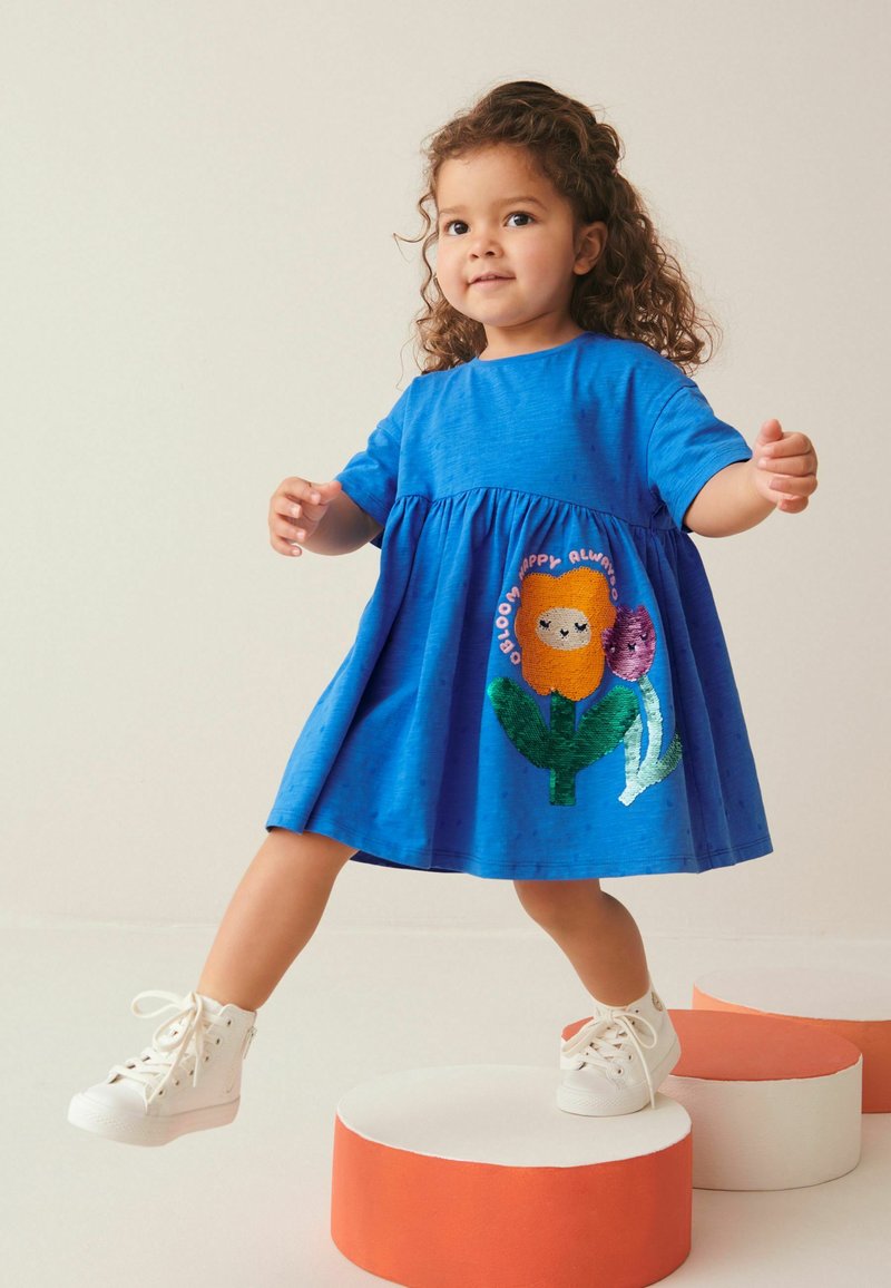 Next SEQUIN REGULAR FIT  - Jerseykjole - blue