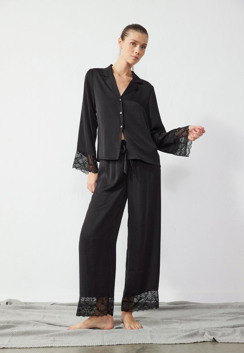 Anna Field SET - Nattplagg set - black