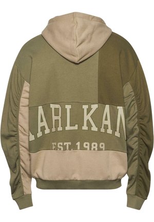 Karl Kani CHEST RETRO OS PATCHWORK  - Sweatjacke - olive dark olive