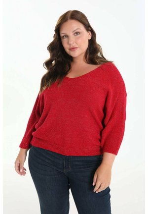 AVEC LUREX - Maglione - red