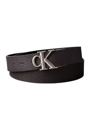 Calvin Klein Ζώνη - black/dark brown/silver-coloured
