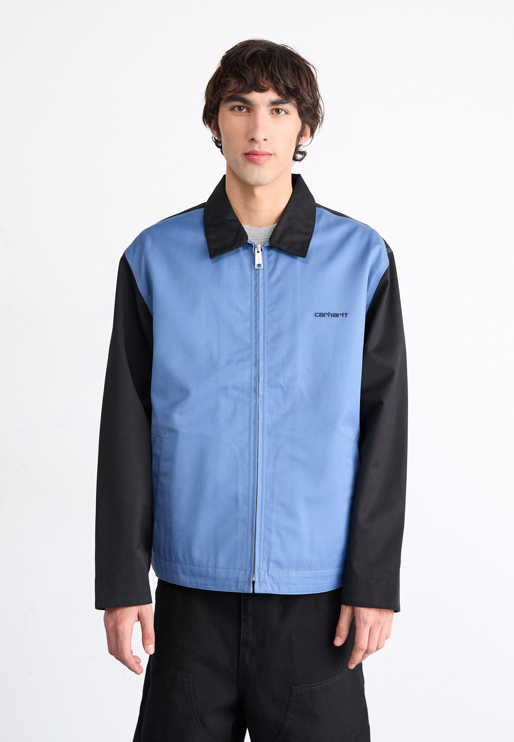 Carhartt WIP MODULE SCRIPT - Summer jacket - black/sorrent rigid 