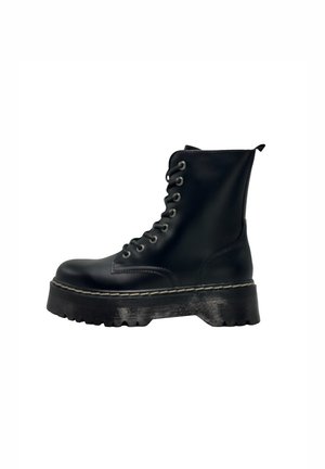 Botines con cordones - black