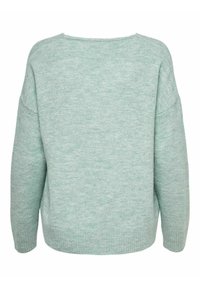 JDY JDYELANORA L/S V-NECK NOOS - Jumper - green milieu