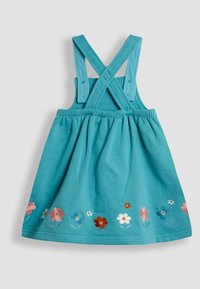 JoJo Maman Bébé HEDGEHOG APPLIQUÉ PINAFORE  SET REGULAR FIT - Vardagsklänning - duck egg
