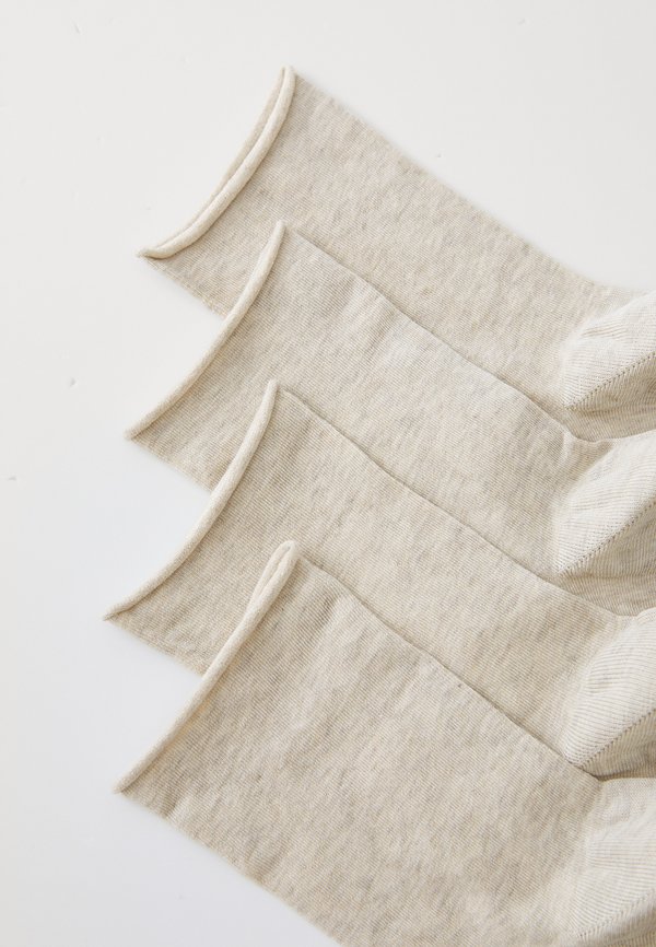 ONLINE WOMEN FINE ROLLED CUFF SOCKS 4 PACK - Socks - desert melange2