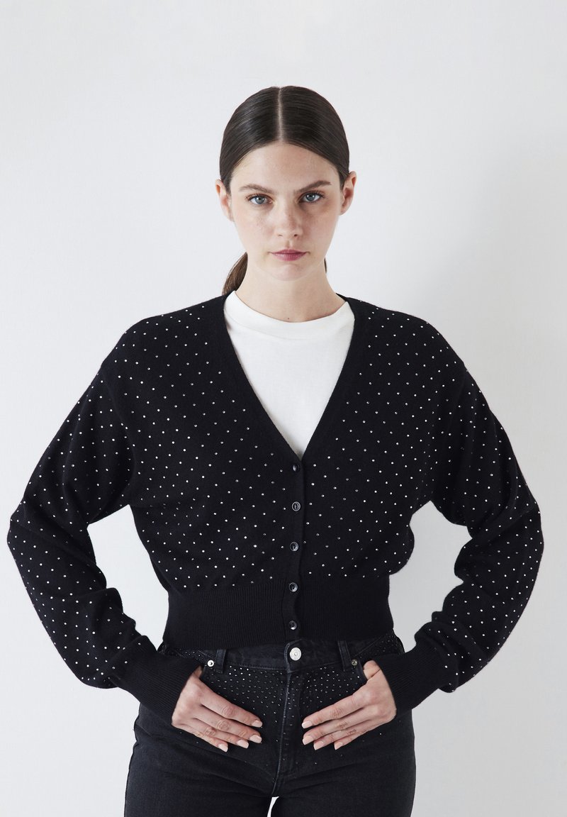 Ipekyol HOTFIX PRINTED Neuletakki Black musta Zalando fi ipekyol-hotfix-printed-neuletakki-black-musta-zalando-fi