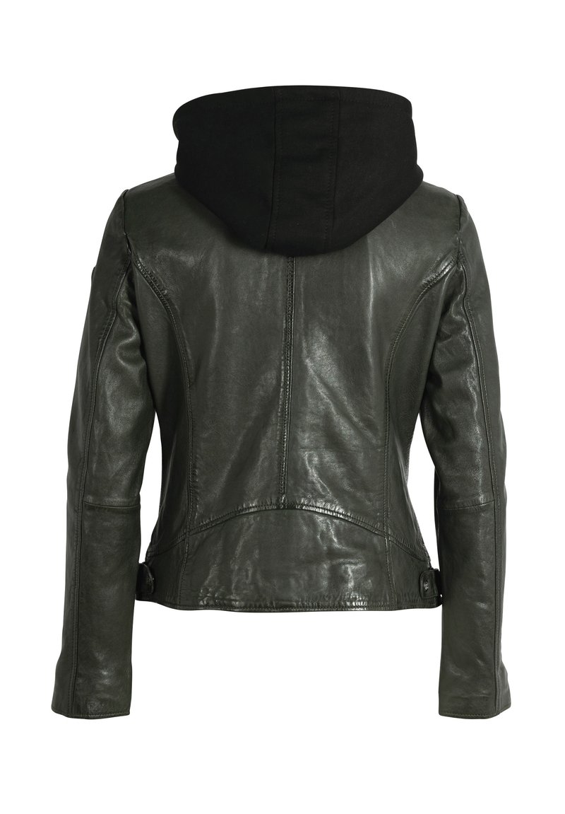 Gipsy by Mauritius GWYVIE RF Lederjacke dark olive/oliv Zalando