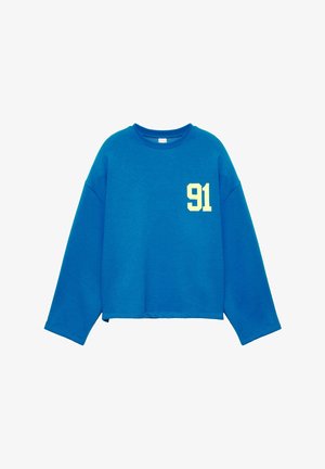 PULL&BEAR, RELAXED-FIT GRAPHIC 91 - SWEATSHIRT - Sweatshirt - blue