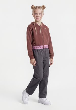 Nike Performance Bluză de molton cu fermoar - tattoo/light magenta/white