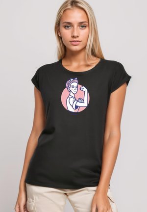 CLASSIC ROLL UP  STGIR - Print T-shirt - black