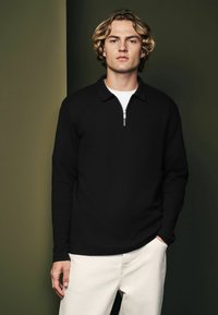 Next WAFFLE TEXTURED - REGULAR FIT - Langærmet T-shirt - black