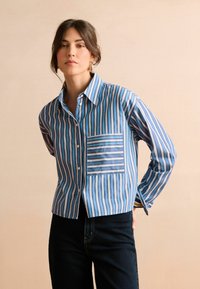 Next LONG SLEEVE - Nööpidega pluus - blue white stripe