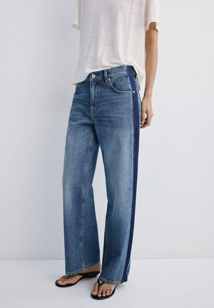 Mango, ADULT - Džíny Straight Fit - dark blue