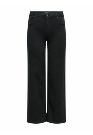 ONLY Carmakoma, WIDE-FIT JEANS CARTHUNDER HIGH WAIST WIDE LEG FIT JEANS - Wide Leg - black denim