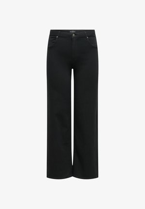 ONLY Carmakoma, WIDE-FIT JEANS CARTHUNDER HIGH WAIST WIDE LEG FIT JEANS - Wide Leg - black denim