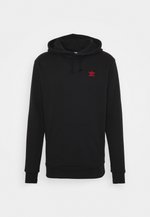 ESSENTIAL HOODY - Jersey con capucha - black/scarle