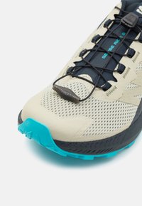 Salomon SENSE RIDE 5 - Trail hardloopschoenen - alfalfa/carbon/peacock blue