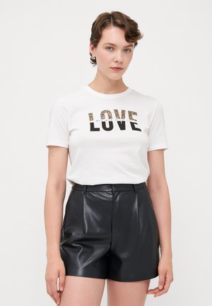 ONLTANYA LIFE  - T-shirts med print - cloud dancer