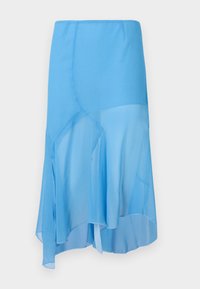 DRAPED SKIRT - A-linjainen hame - blue