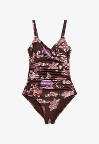 Non sélectionné, rust brown floral