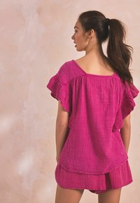 Next CRINKLE FRILL SLEEVE - REGULAR FIT - Bluse - pink