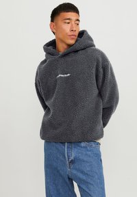 Jack & Jones JORVESTERBRO HOOD - Fleece jumper - asphalt