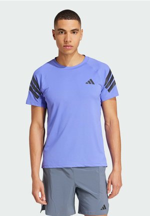 ICON 3-STRIPES - Sports T-shirt - semi blue black