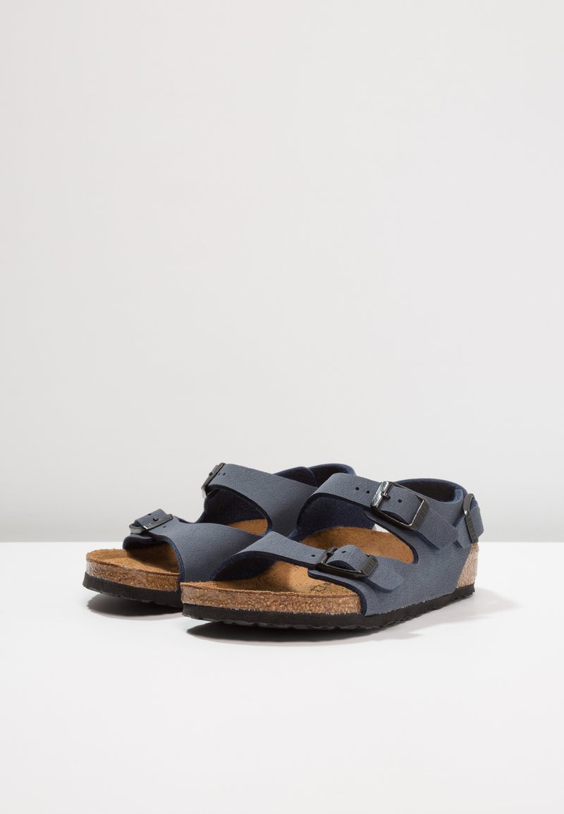 Birkenstock Roma Riemensandalette Navy Dunkelblau Zalando De