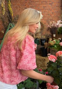 Dobber PALOMA PUFF SLEEVE BLOUSE - Blus - pink