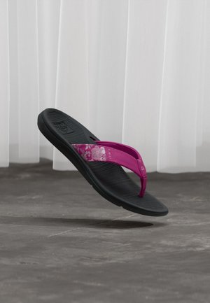 Reef SANTA ANA - Sandales tongs - fuchsia red/black