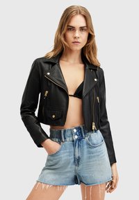 AllSaints ELORA BIKER - Kožená bunda - black